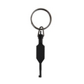 Black Flat Knurled Swivel Handcuff Key